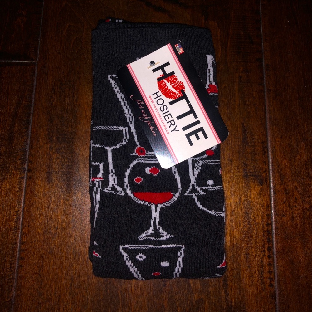 Classy Wine Glass Crew Socks